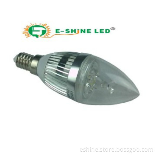 2014Hot sales 3W 5W Dimmable LED Candle Light Certificated E14/E27